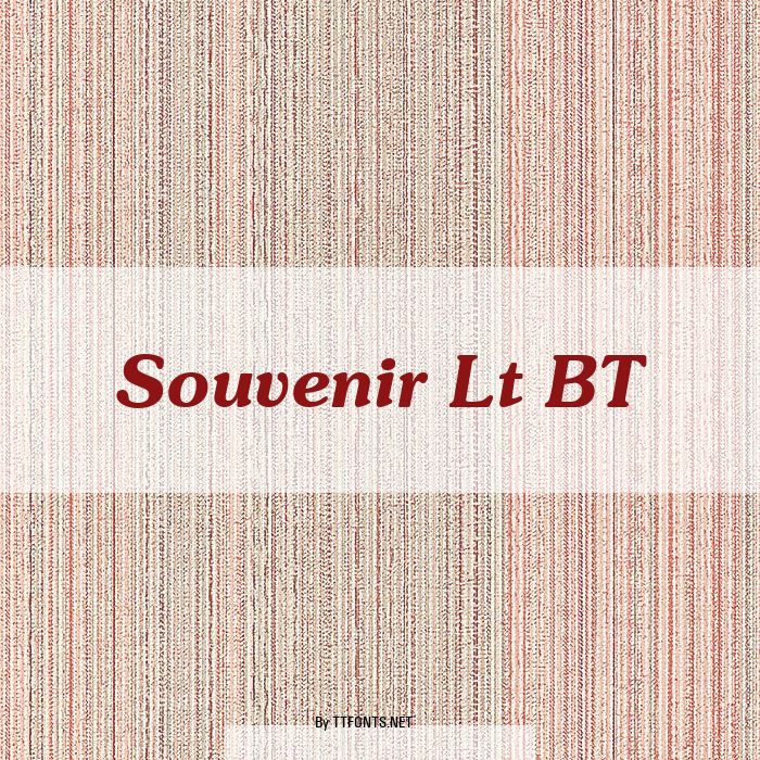 Souvenir Lt BT example